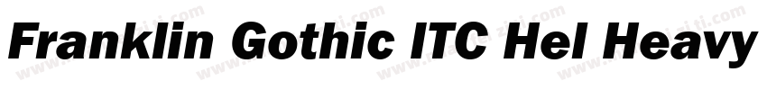 Franklin Gothic ITC Hel Heavy Regul字体转换